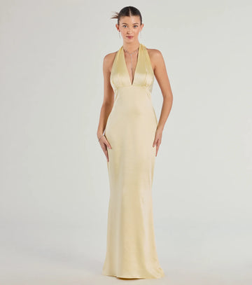 Erika Satin Maxi Dress