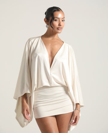 ISLA MINI DRESS - CHAMPAGNE