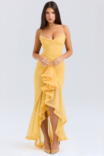 Lisa - Ruffled Long Dress