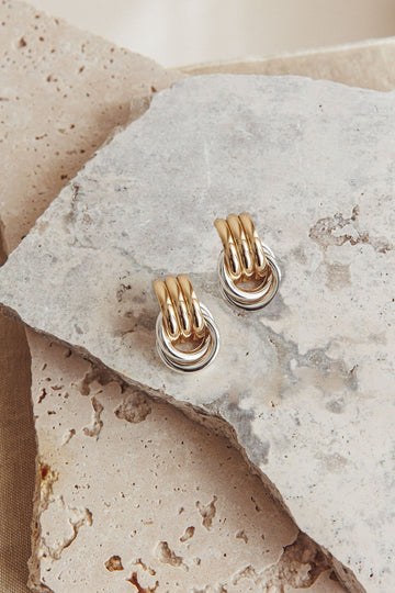 Georgina Two-Tone Earrings