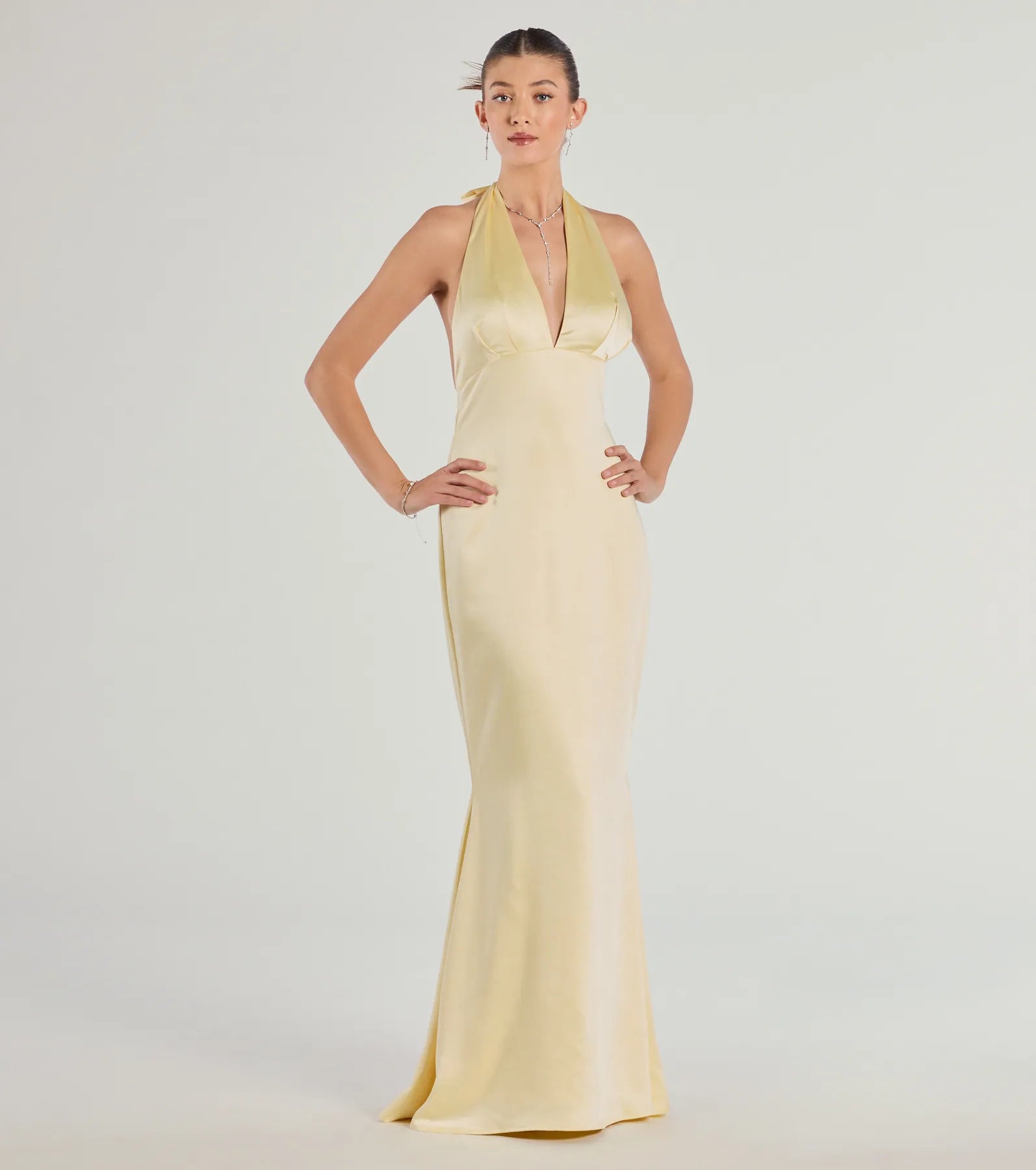 Erika Satin Maxi Dress