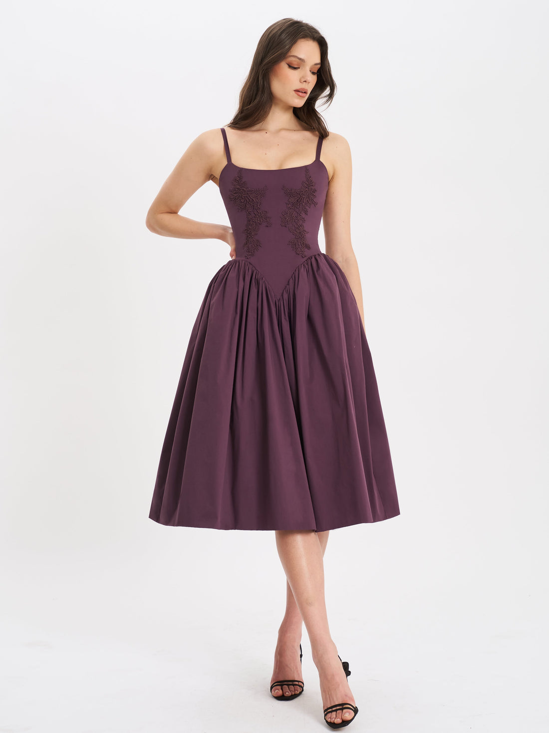 Isabelle Plum Corset Dress