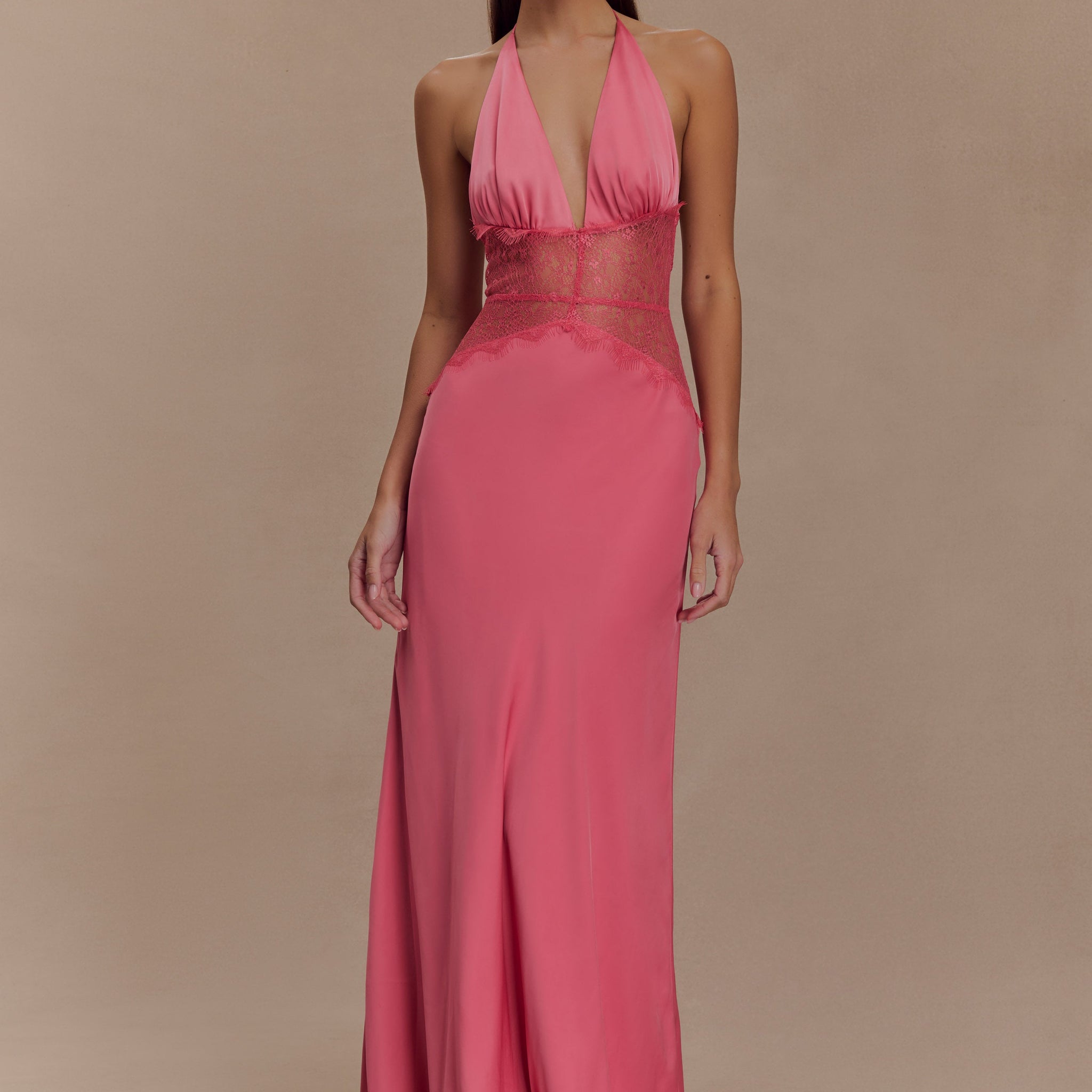 Dinah Satin Maxi Dress