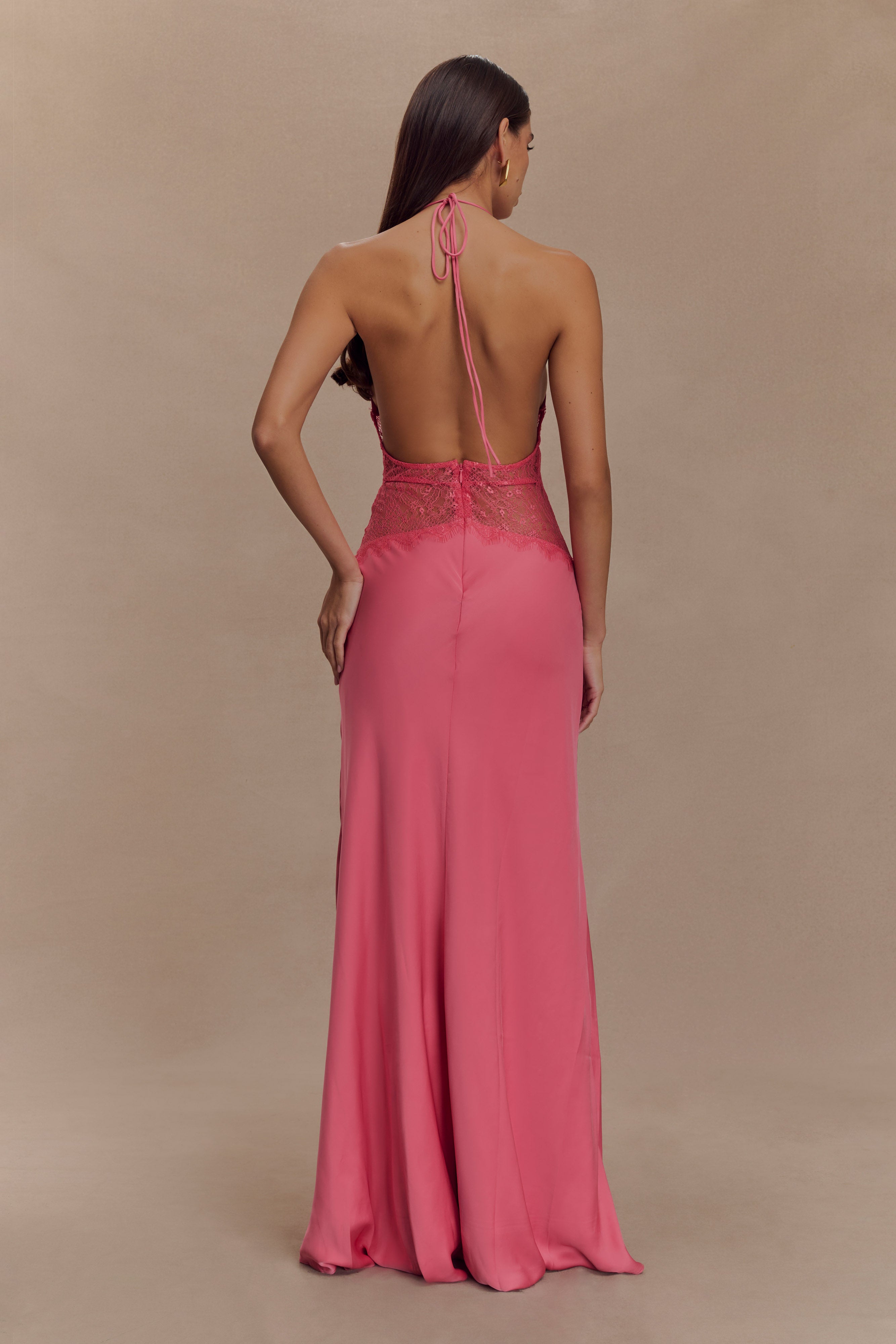 Dinah Satin Maxi Dress
