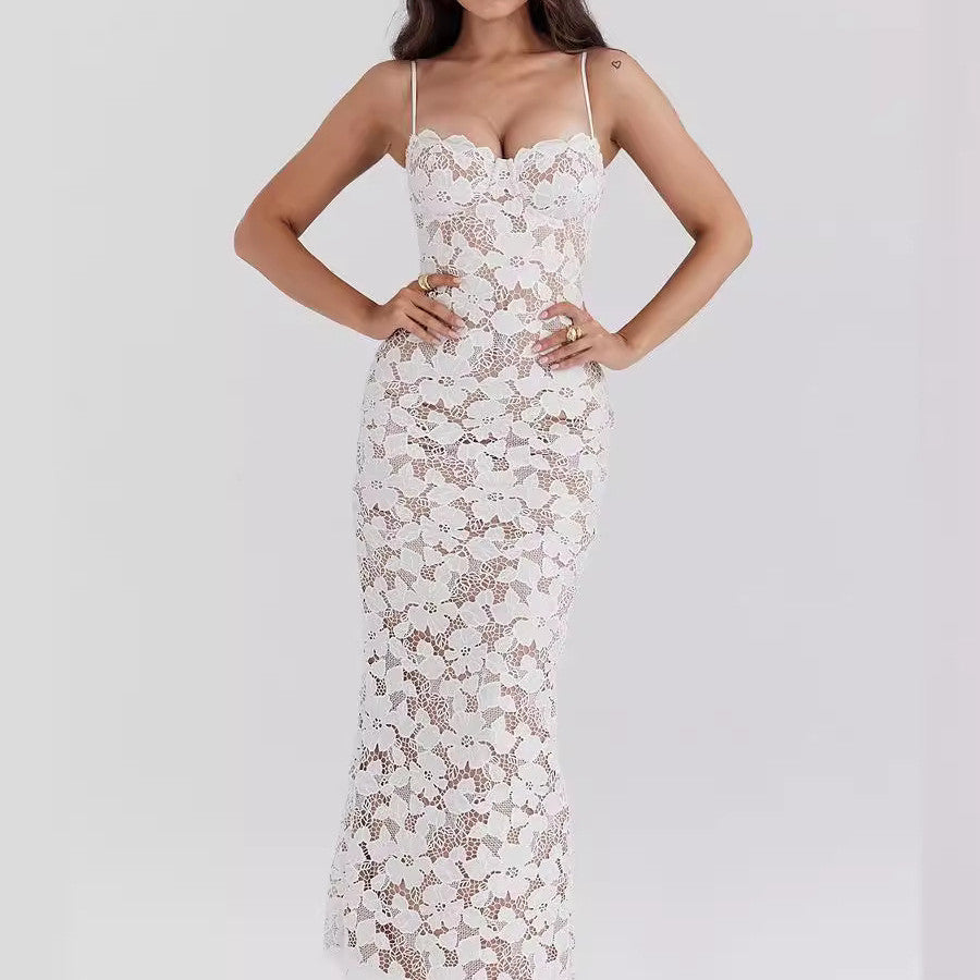 Isabella- Pearl Blossom Maxi Dress