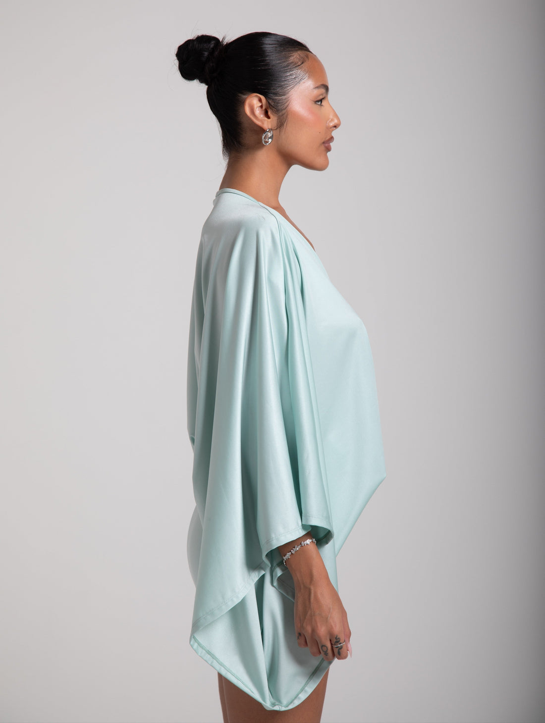 ISLA MINI DRESS - LIGHT MINT GREEN