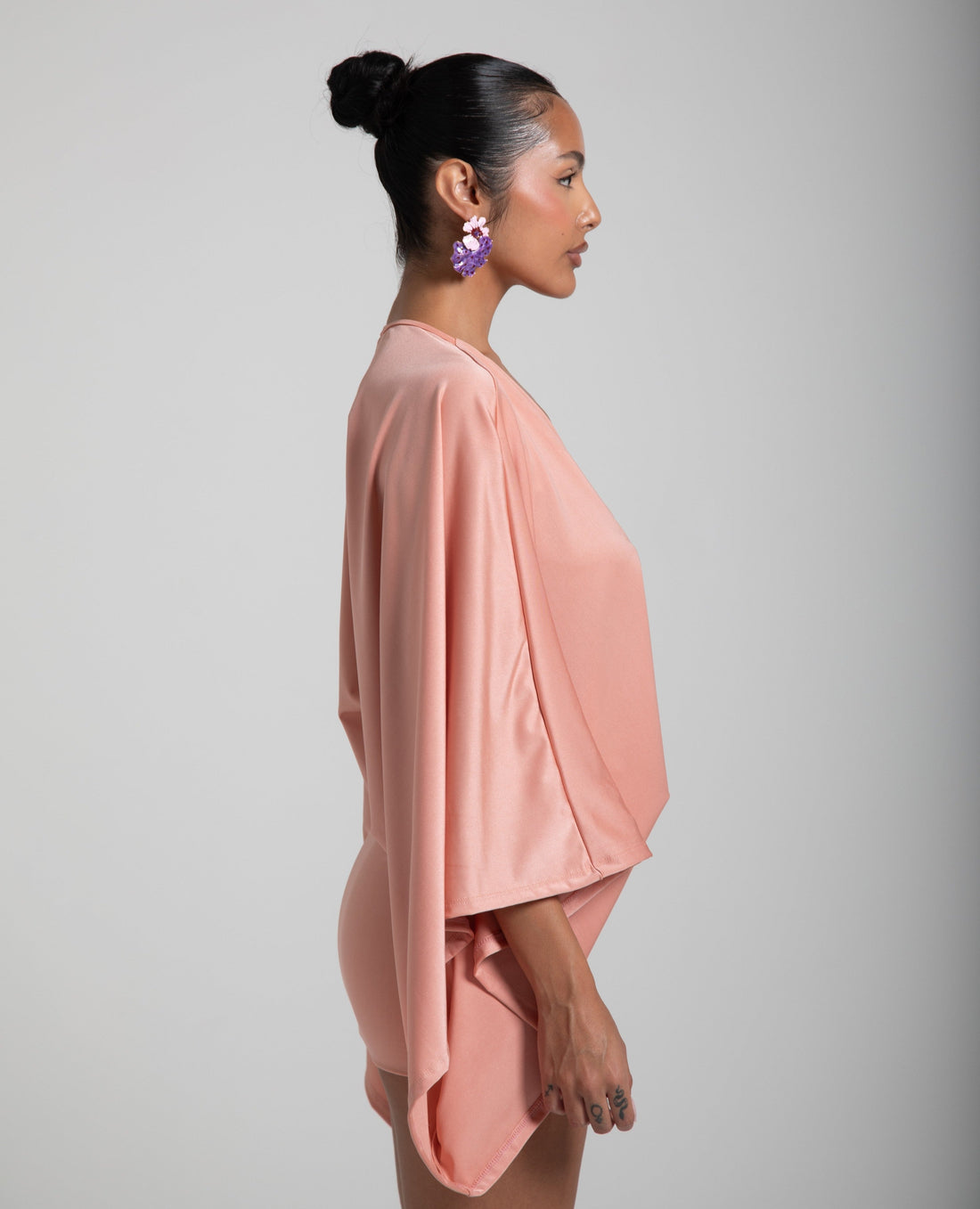 ISLA MINI DRESS - DUSTY ROSE