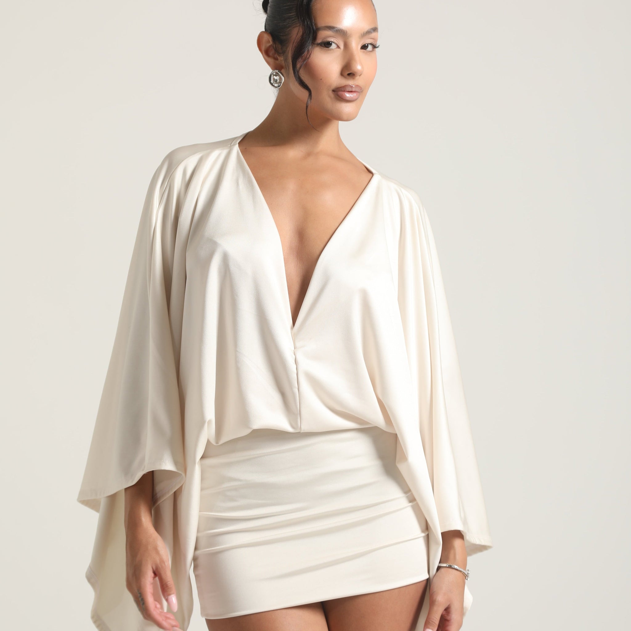 ISLA MINI DRESS - CHAMPAGNE