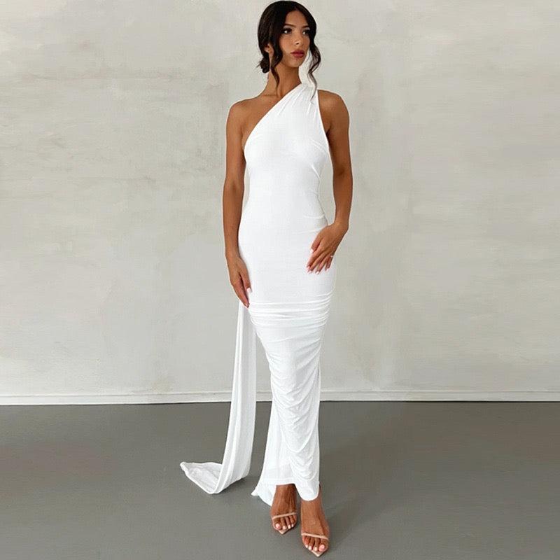 Whispering White Luxe Dress