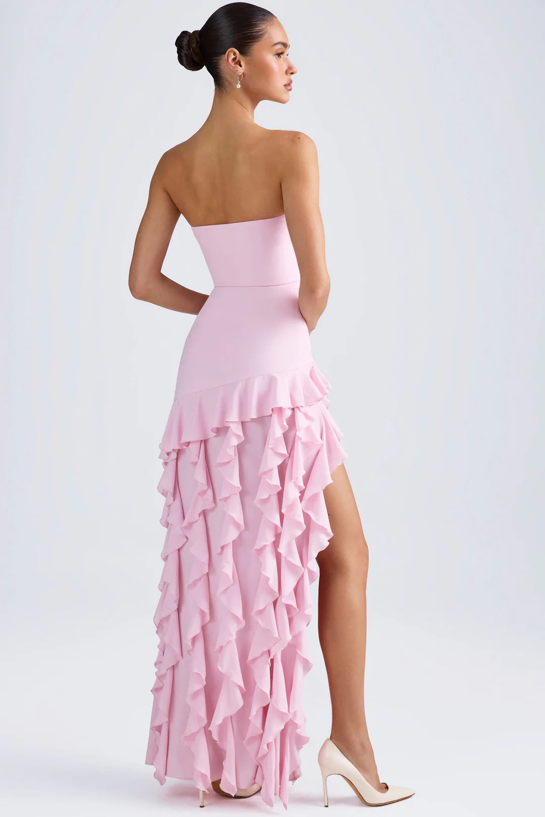Rose Ruffle Maxi Dress