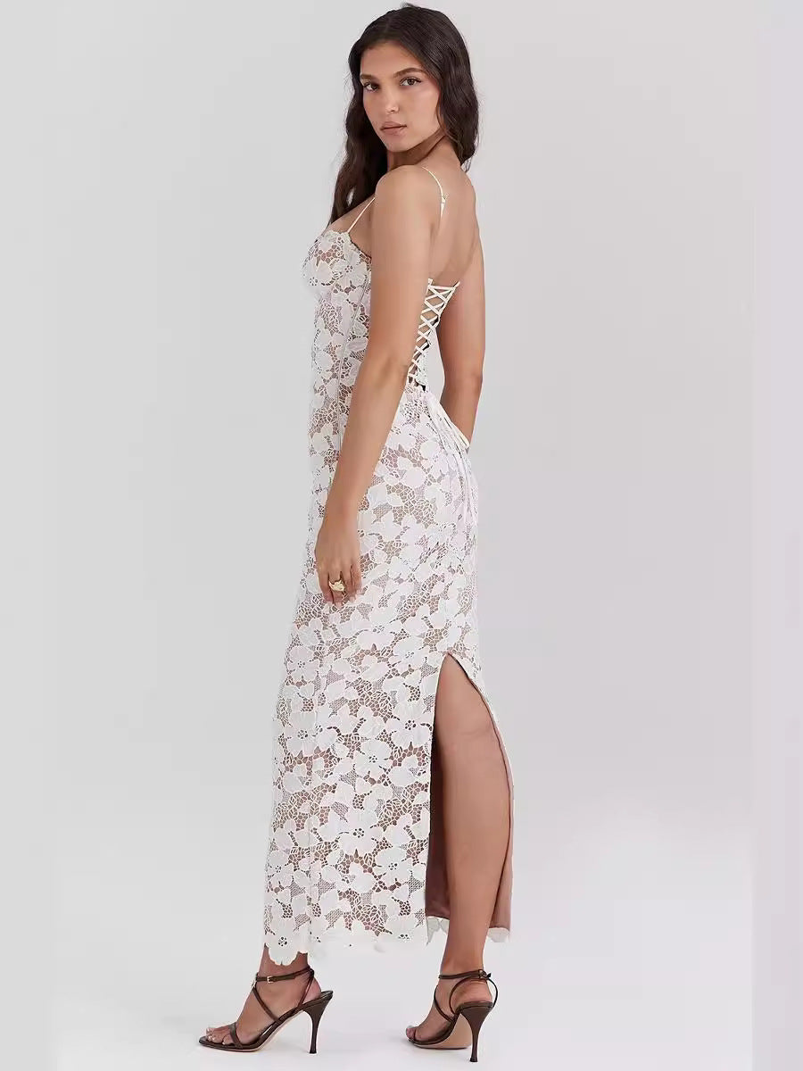 Isabella- Pearl Blossom Maxi Dress