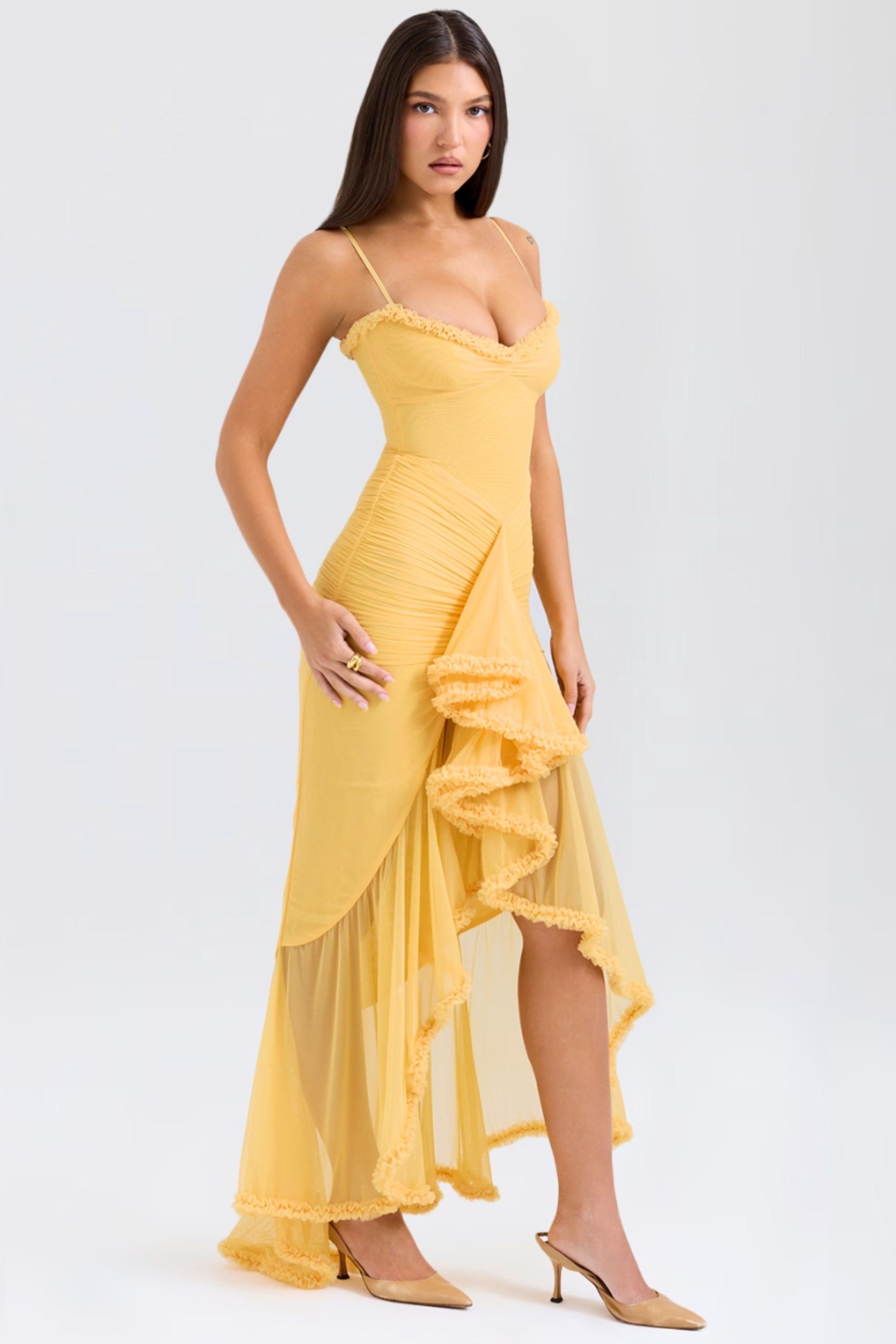 Lisa - Ruffled Long Dress