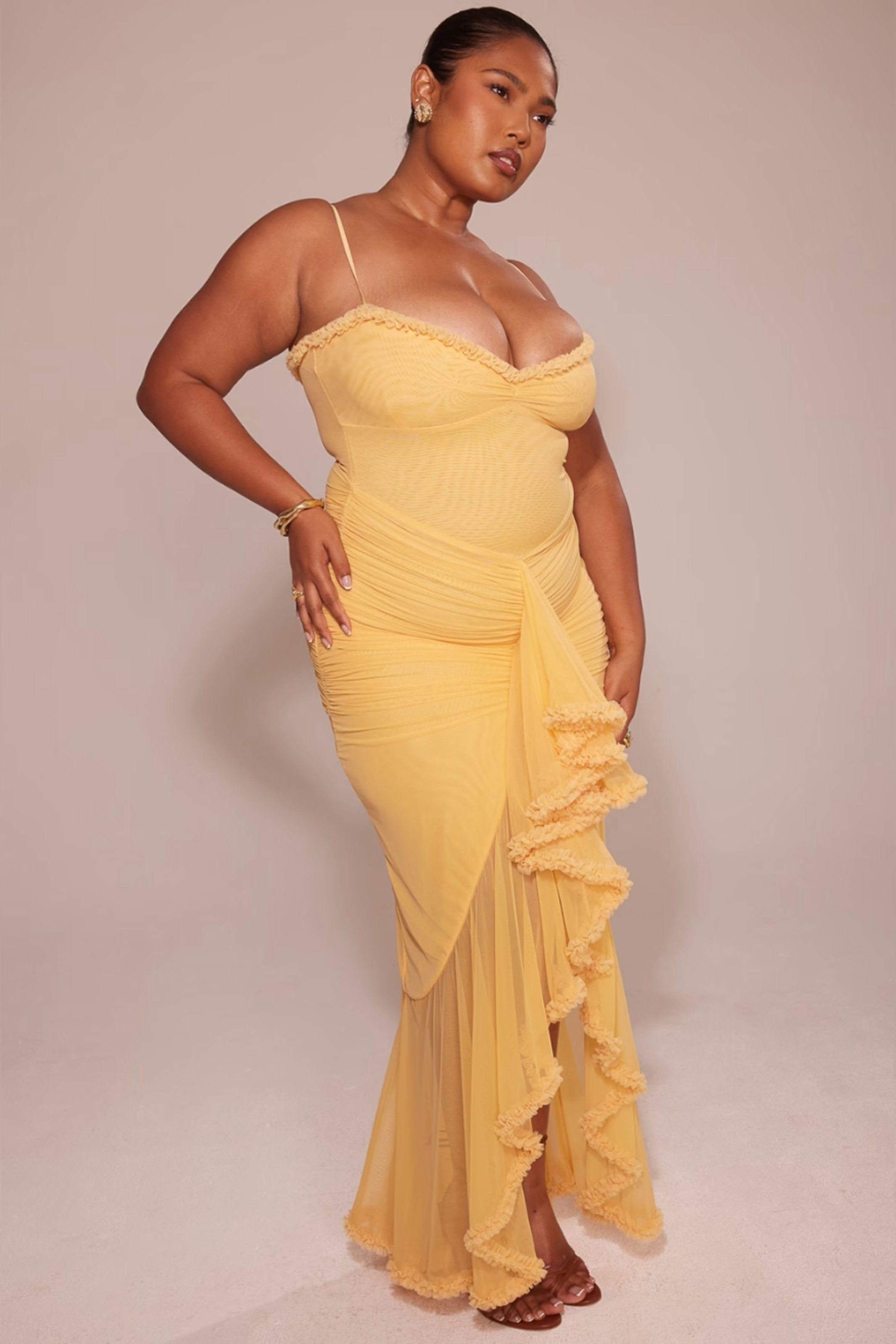 Lisa - Ruffled Long Dress