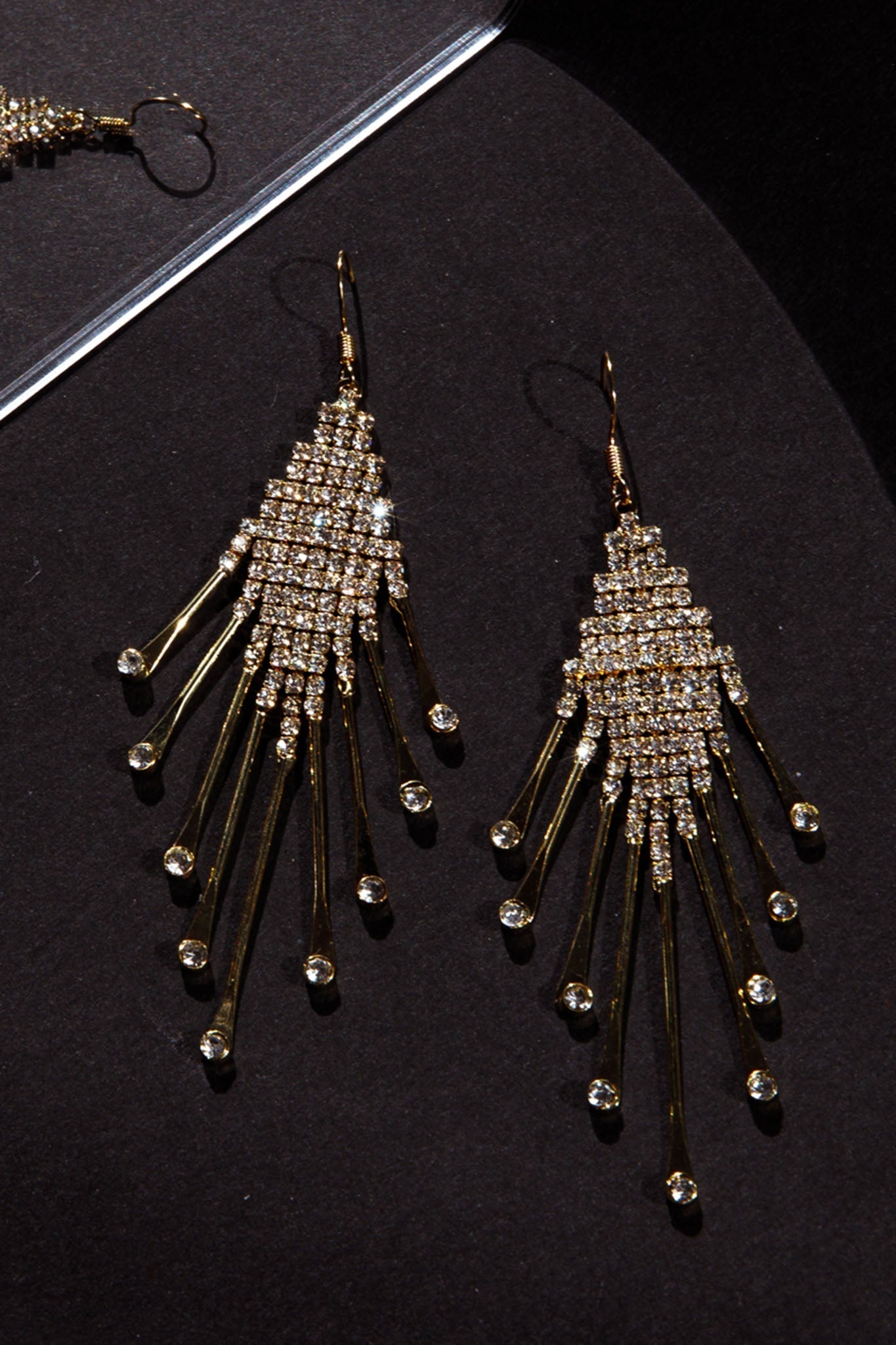Fringe Earrings Alessandra Diamante Gold
