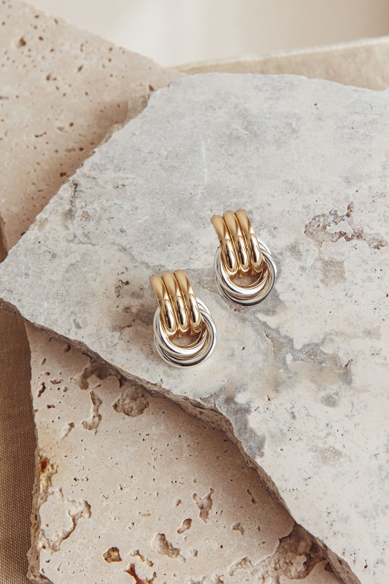 Georgina Two-Tone Earrings