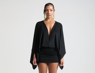 ISLA MINI DRESS - BLACK