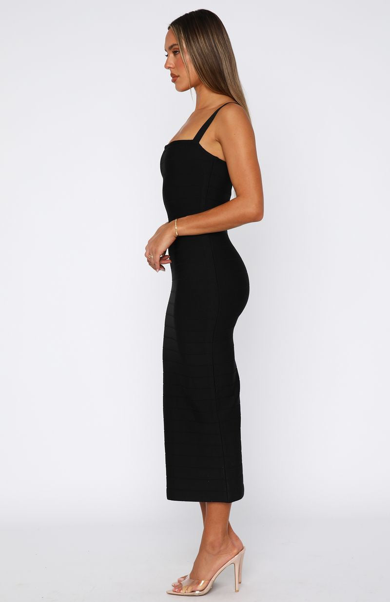 Bandage Midi Dress Black