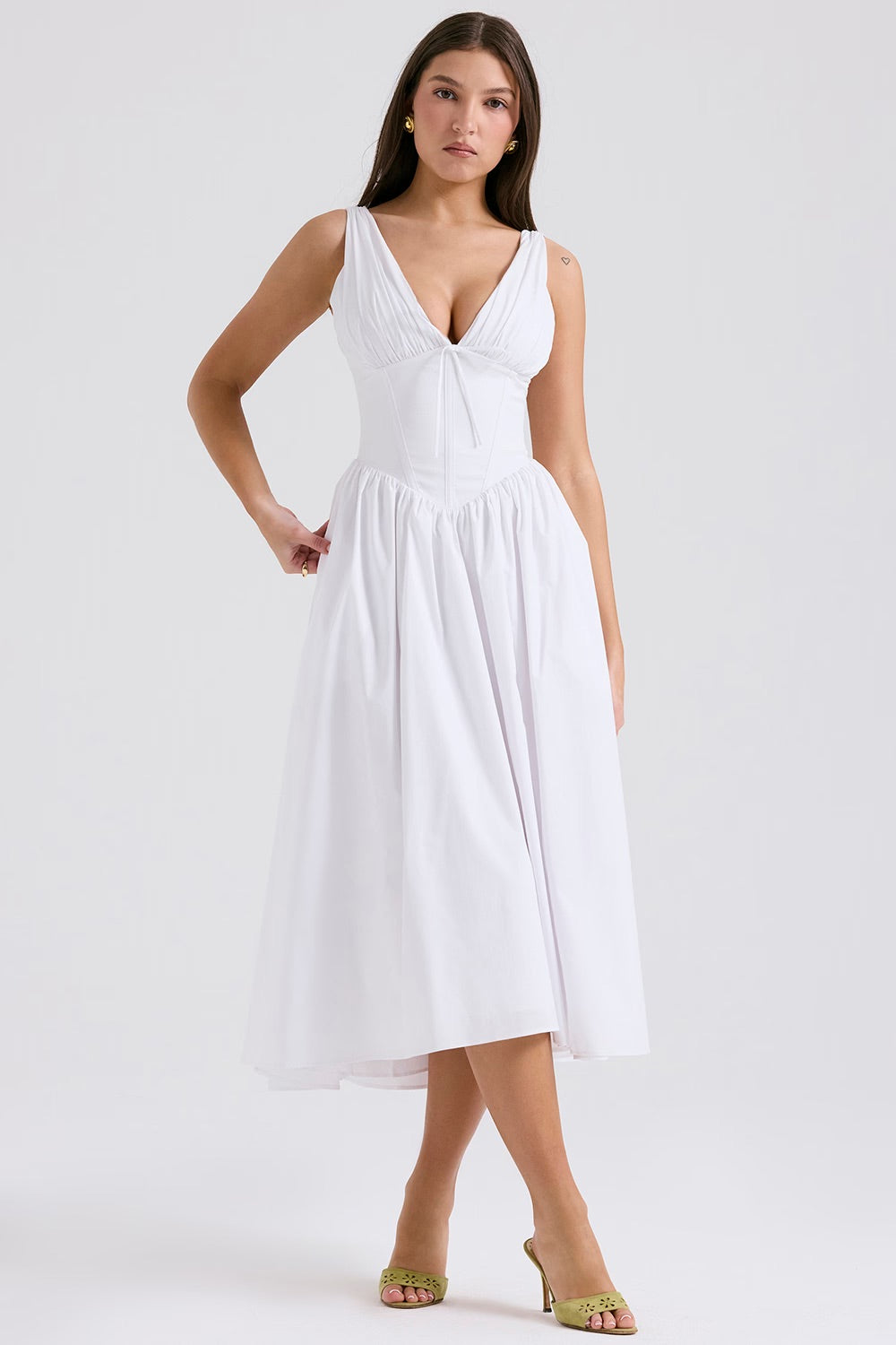 Gabriella - Corset Midi Dress