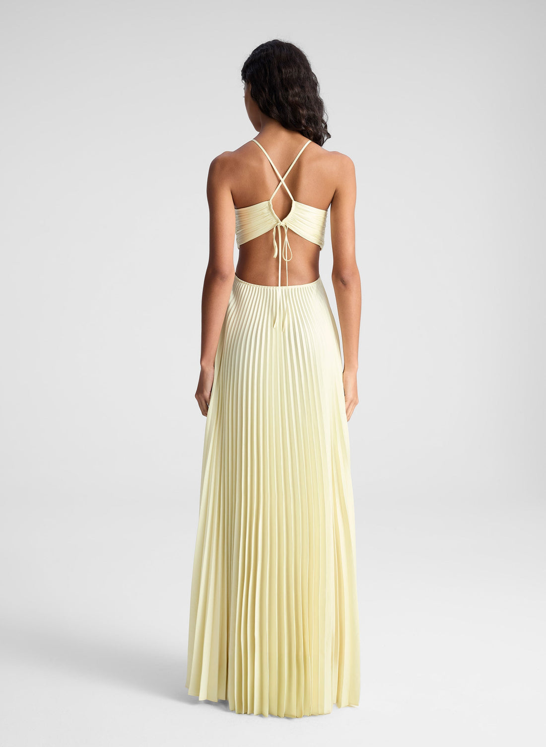NAÏRA | LONG PLEATED DRESS