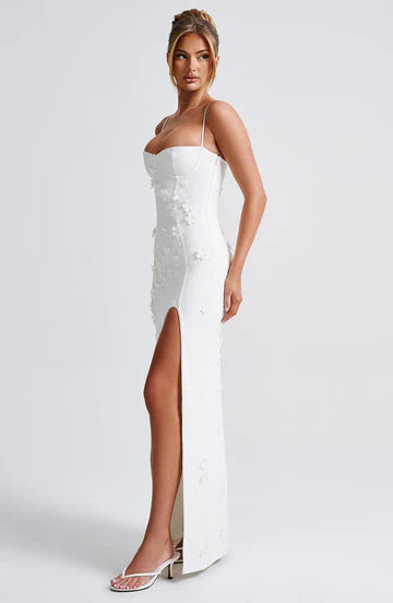 Mina - Appliqué Maxi Dress