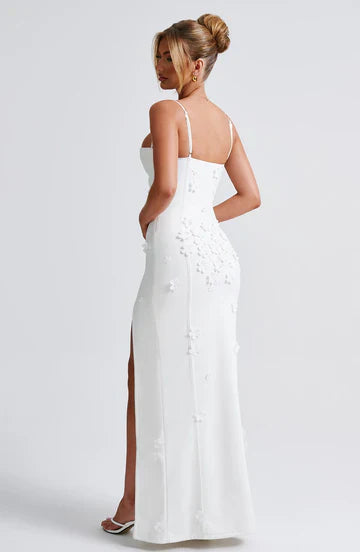 Mina - Appliqué Maxi Dress