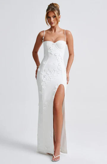 Mina - Appliqué Maxi Dress