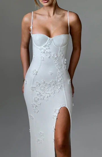 Mina - Appliqué Maxi Dress