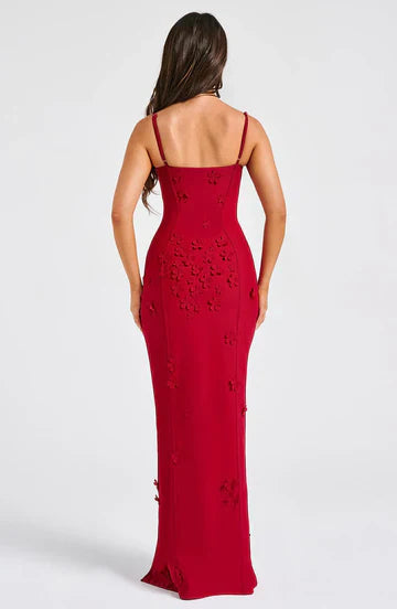 Mina - Appliqué Maxi Dress