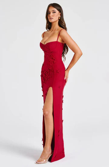 Mina - Appliqué Maxi Dress