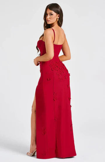 Mina - Appliqué Maxi Dress