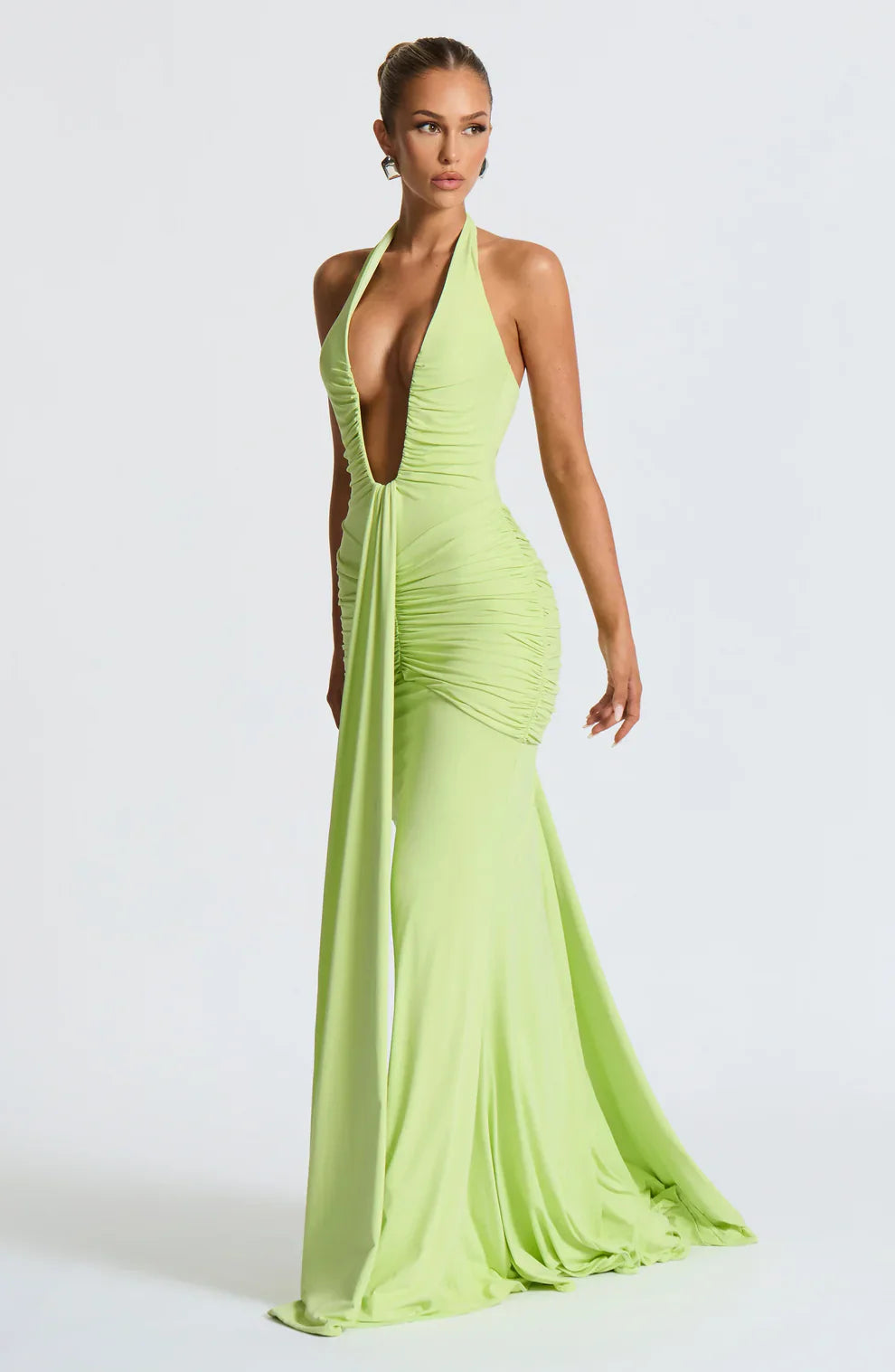 Bernadette - Draped Jersey Maxi Dress
